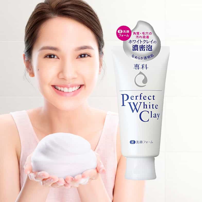 danh gia sua rua mat Shiseido Perfect White Clay
