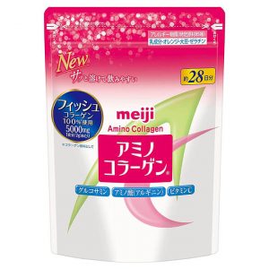 bột collagen meiji amino hồng Nhật mẫu mới 2021 2022