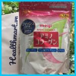 Review collagen meiji hồng của Nhật 2021 2022