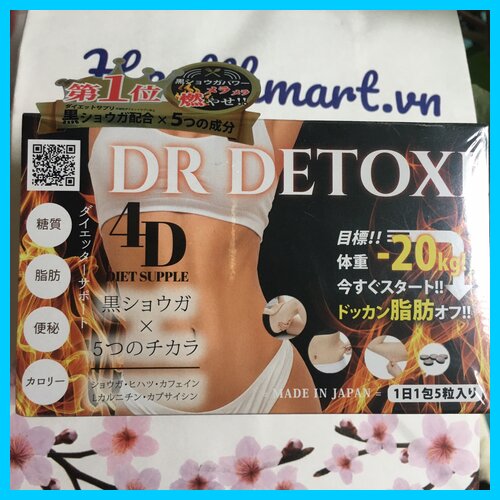 Review giảm cân dr detoxi 4d của Nhật 2021 2022