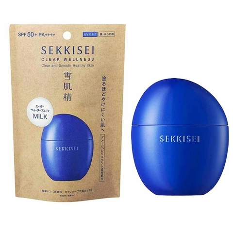 Kem chống nắng Kose Sekkisei Clear Wellness Milk SPF50 Nhật 2023 hot