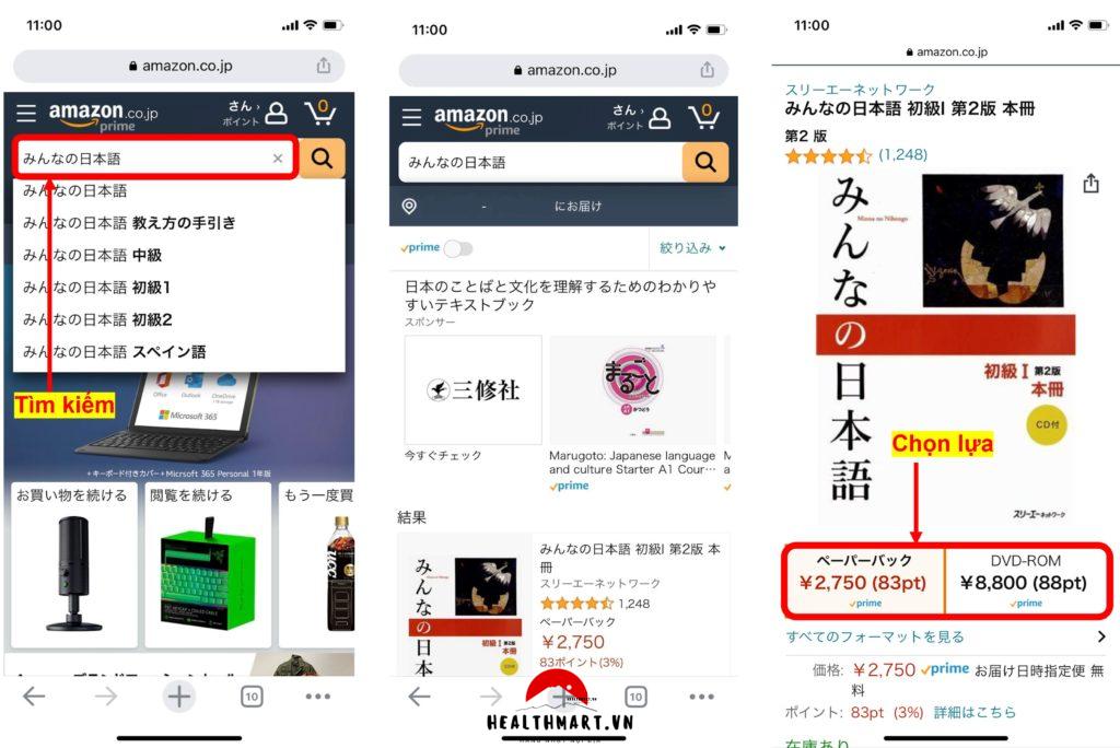 mua hàng trên Amazon Nhật Bản