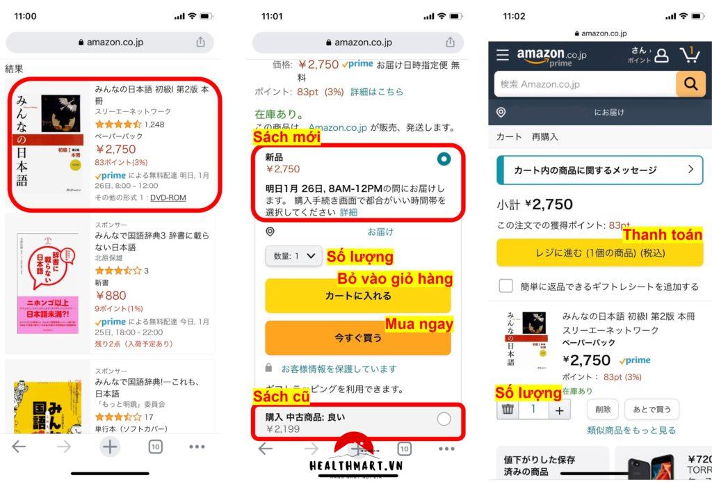 mua hàng trên Amazon Nhật Bản