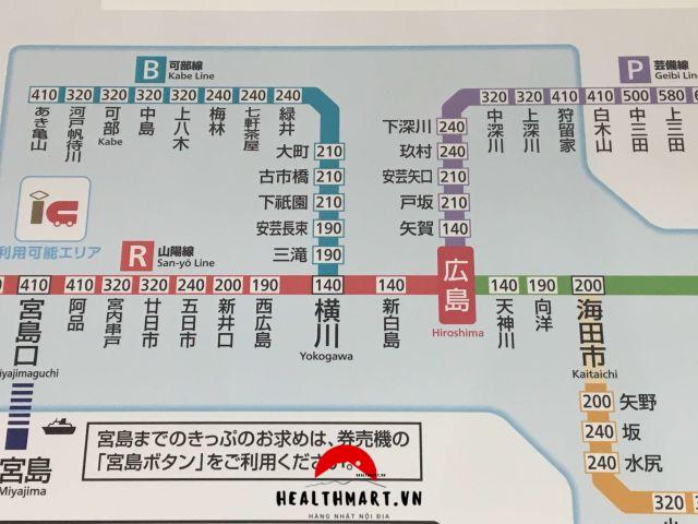 mua vé và đi tàu điện ở Nhật
