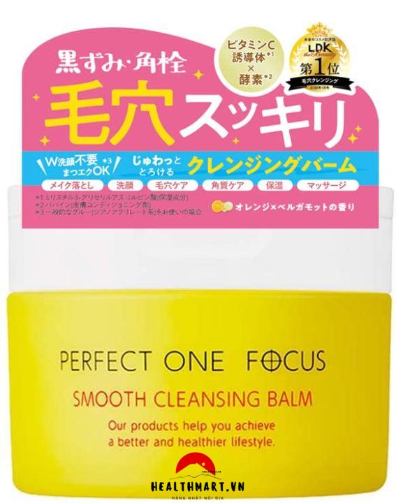 Hàng nội địa Nhật] Dầu dưỡng làm sạch mụn đầu đen, dưỡng ẩm xe khít lỗ chân lông Perfect One Focus Smooth Cleansing Balm | Lazada.vn