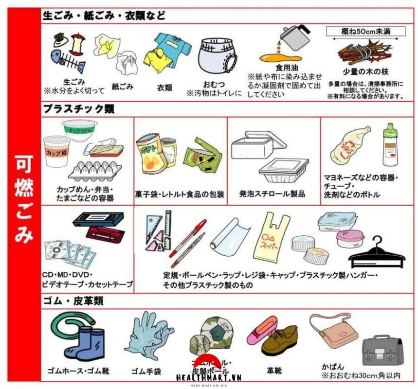cách phân loại rác ở nhật 2024