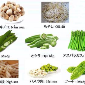 Từ vựng về rau củ quả tiếng Nhật thông dụng nhất