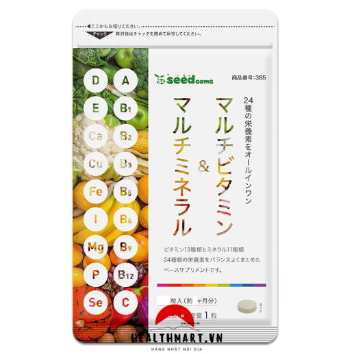 Vitamin tổng hợp seedcoms của Nhật 30 viên