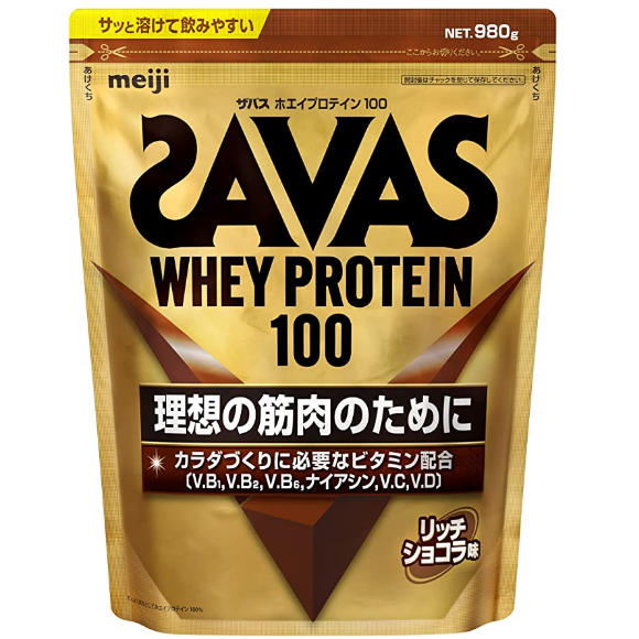 Bột tăng cân Meiji Savas Whey protein 100 của Nhật 280g